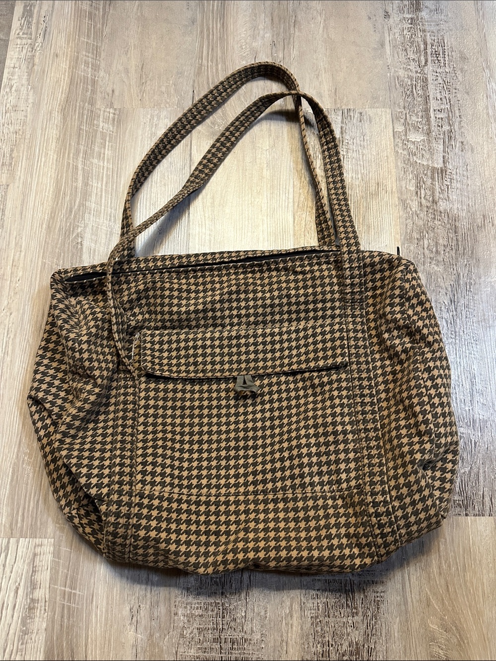Houndstooth Overnight Bag